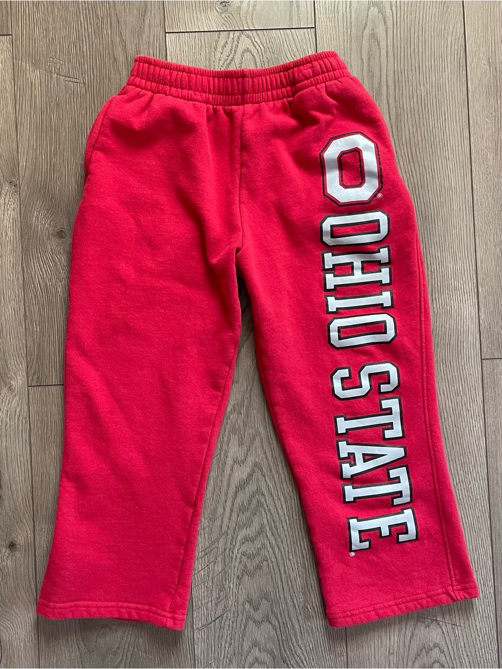 Ohio State Varsity Authentic Apparel Women’s M Buckeyes Red Cropped Sweatpants